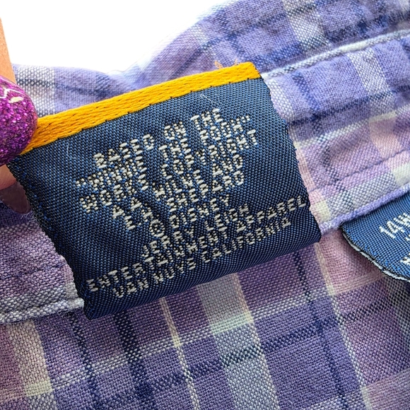 Disney's Winnie the Pooh Eeyore Sleeveless Plaid Cotton ButtonShirt, Women 14/16 - Picture 8 of 9